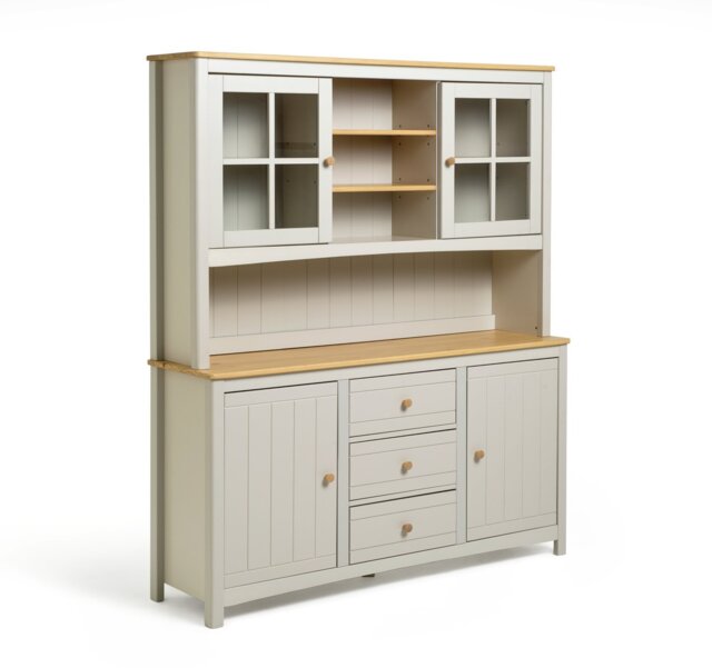 Habitat Bournemouth 4 Door 3 Drawer Sideboard Dresser-Beige
