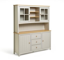 Habitat Bournemouth 4 Door 3 Drawer Sideboard Dresser-Beige