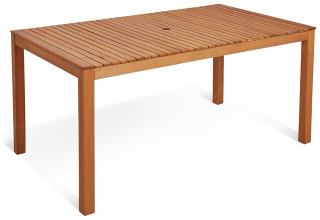 Habitat Luana Rectangular Garden Table - Light Wood