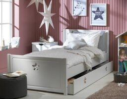 Habitat Stars Single Bed Frame With Drawer - White