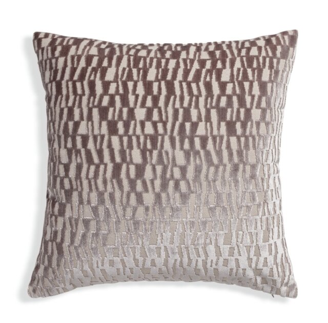 Habitat Velvet Jacquard Cushion Cover - Natural - 43x43cm