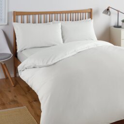 Habitat Cool Cotton Lyocell White Bedding Set - King Size