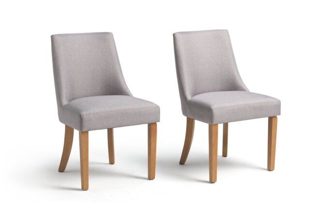 Habitat Alec Pair of Dining Chairs - Grey