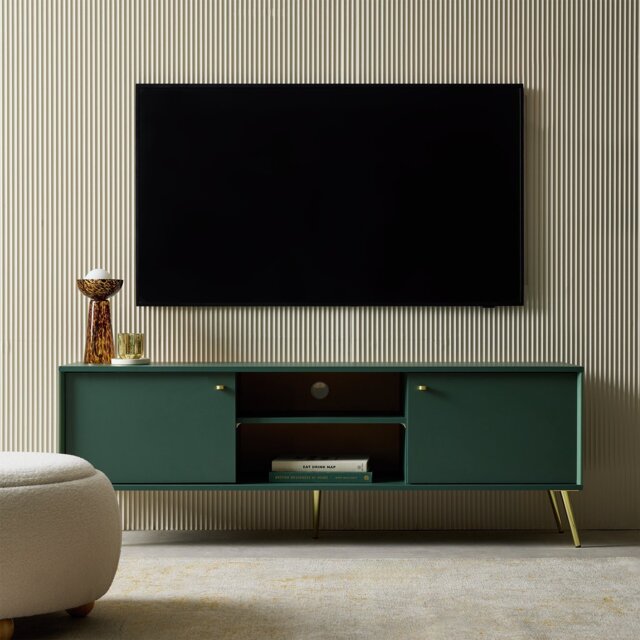 Habitat Moana 2 Door TV Unit - Green