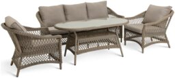 Habitat Palermo 5 Seater Rattan Effect Garden Sofa Set