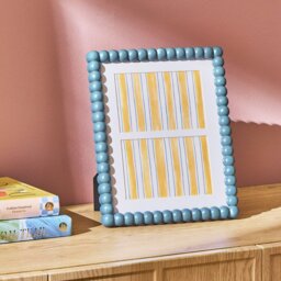 """Habitat Bobble Multi Photo Blue Wooden Picture Frame - 4x6"""""""