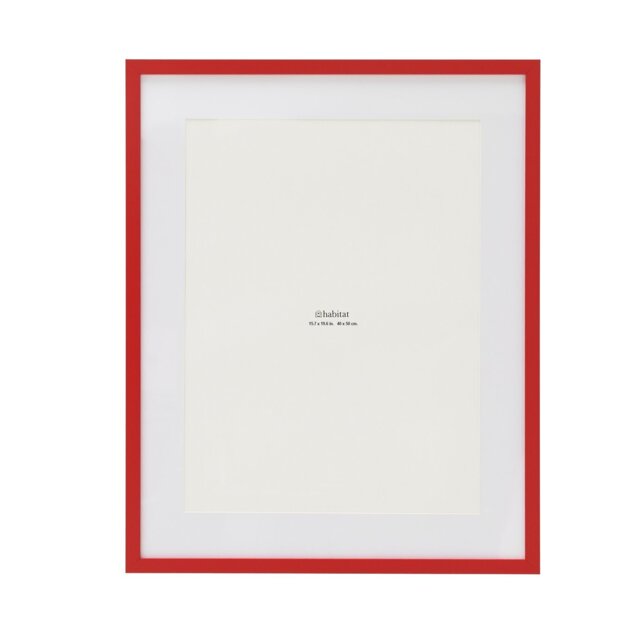 Habitat Red Picture Frame - 40X50cm