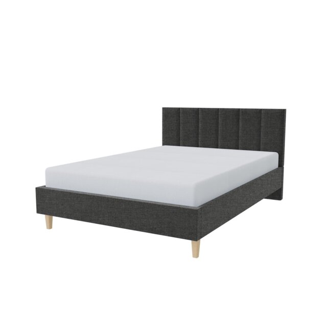 Millbrook Piper Kingsize Fabric Bed Frame - Charcoal