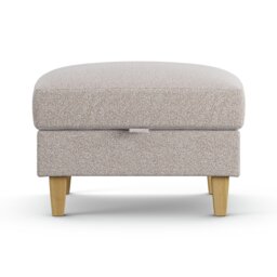 Habitat Felin Fabric Storage Footstool - Natural