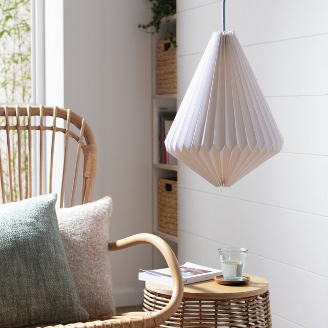 Habitat White Paper Easy Fit Lampshade - 30cm