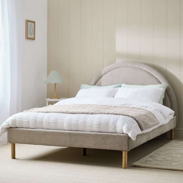 Habitat Sol Double Fabric Bed Frame - Grey
