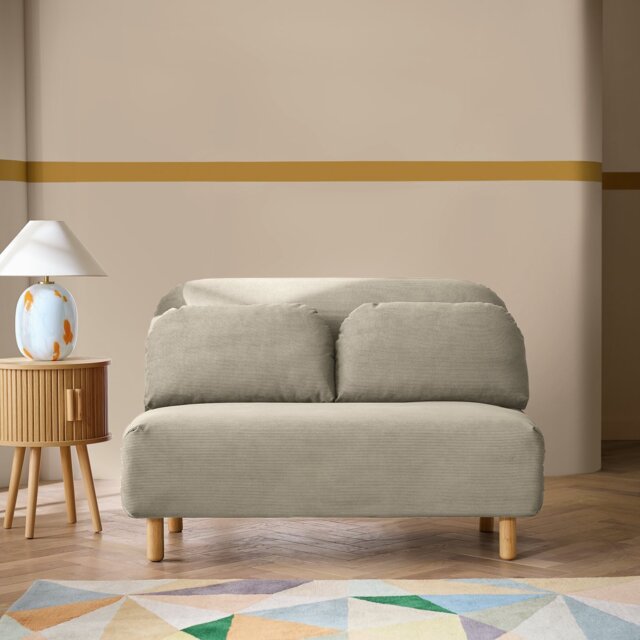 Habitat Benji Fabric 2 Seater Sofa Bed - Natural