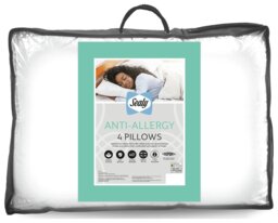 Sealy Anti-Allergy Medium Firm Pillow - 4 Pack