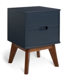 Habitat Pimlico 2 Drawer Bedside Table - Blue
