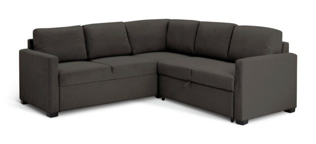 Habitat Reagan Fabric Corner Sofa Bed- Charcoal