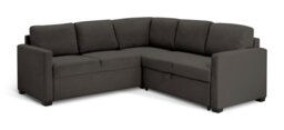 Habitat Reagan Fabric Corner Sofa Bed- Charcoal