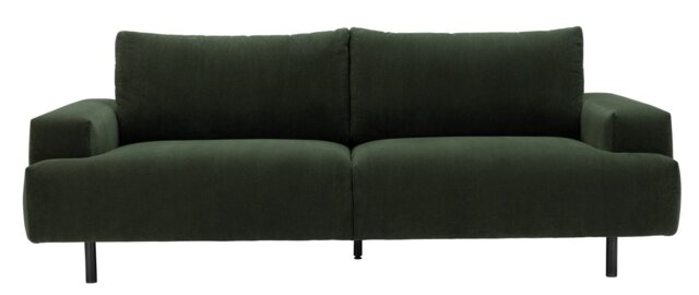 Habitat Julien Fabric 3 Seater Sofa - Green