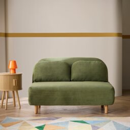 Habitat Benji Fabric 2 Seater Sofa Bed - Green