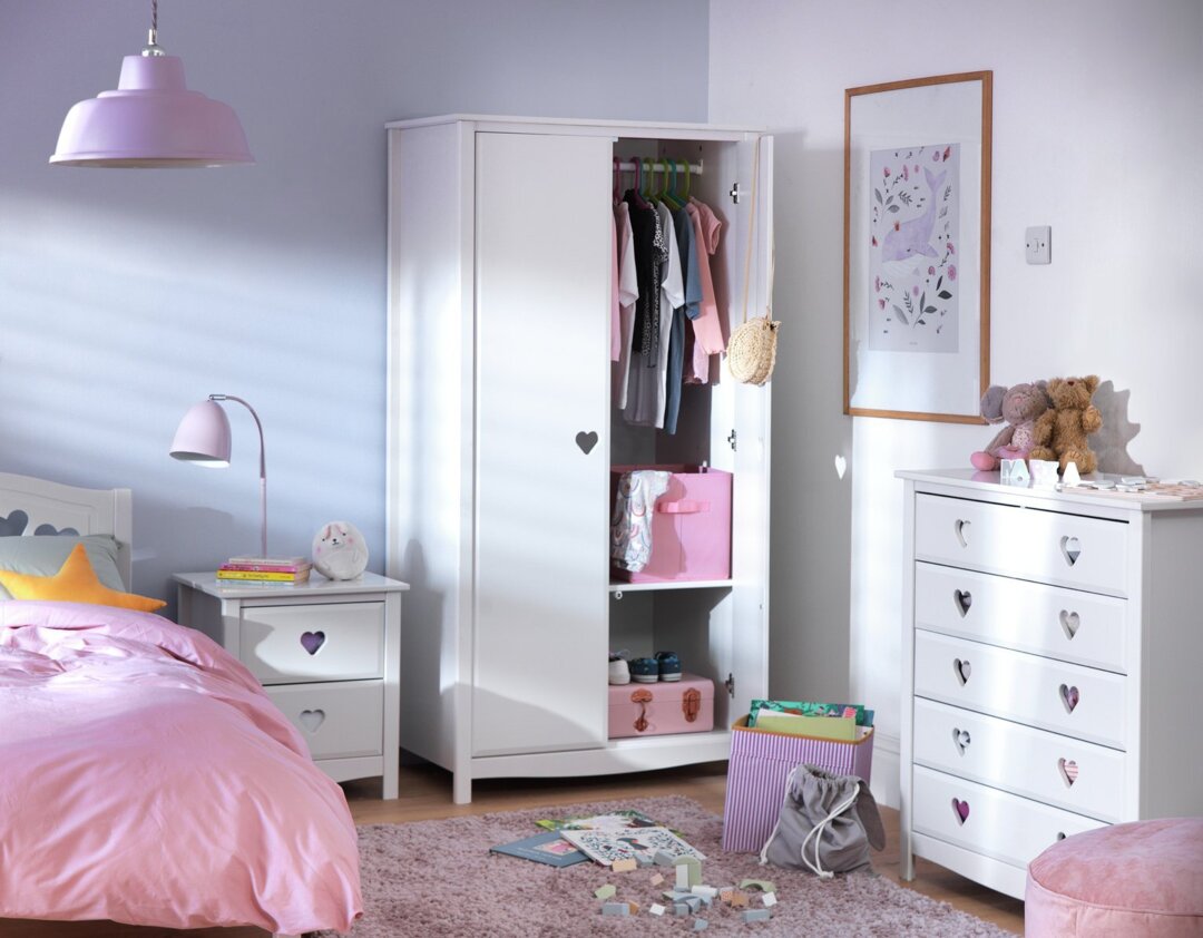 Argos Home Kids Mia Piece Door Wardrobe Set White by Habitat