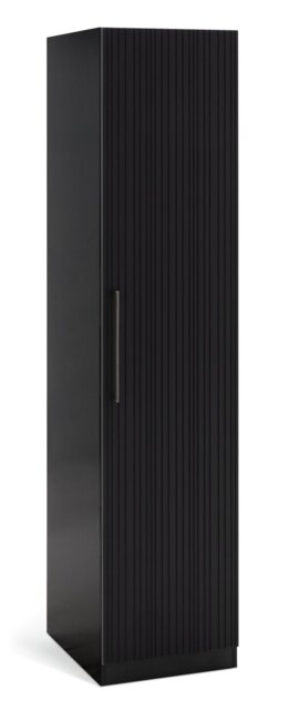 Habitat Hamburg Linear 1 Door Wardrobe - Dark Grey