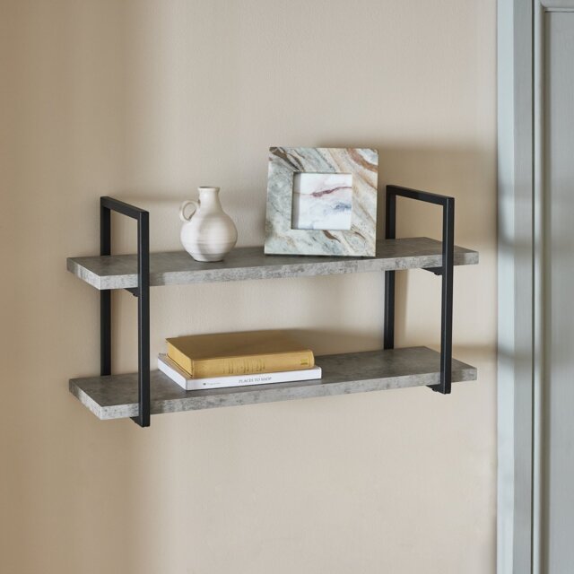 Habitat Nomad 60cm Wall Shelf - Grey