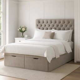 Millbrook Chester Superking End Lift Ottoman Bed - Natural