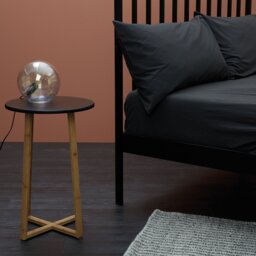 Habitat Washed Standard Pillowcase Pair - Charcoal