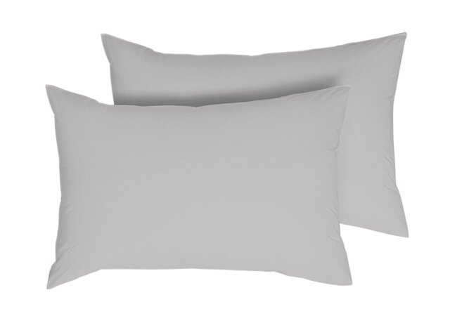 Habitat Anti Microbial Standard Pillowcase Pair - Dove Grey