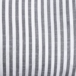 Habitat Long Stripe Ruffle Cushion - Charcoal - 80x30cm