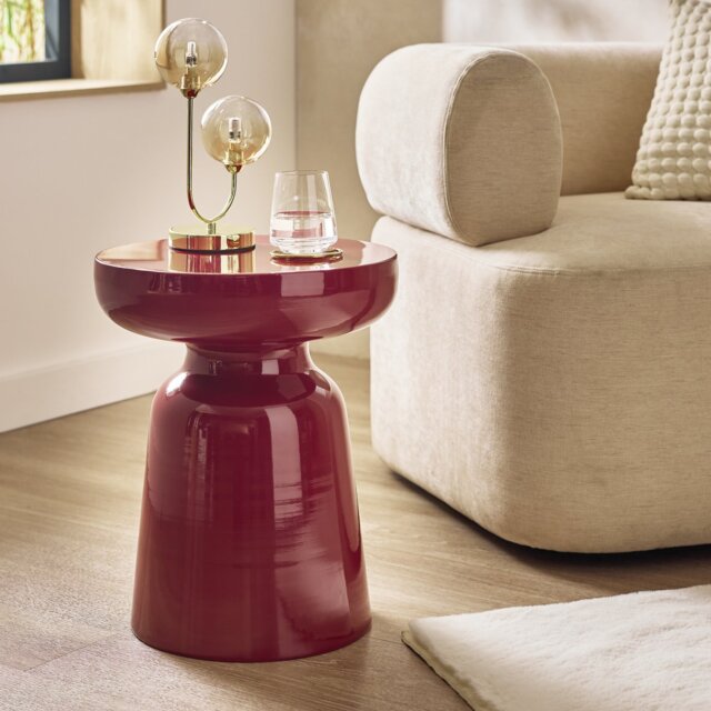 Habitat Cohen Side Table - Pomegranate