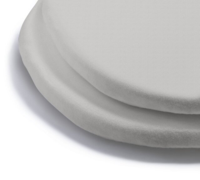 Home Nursery Cotton Jersey 2 Pack Grey Fitted Sheets - Single