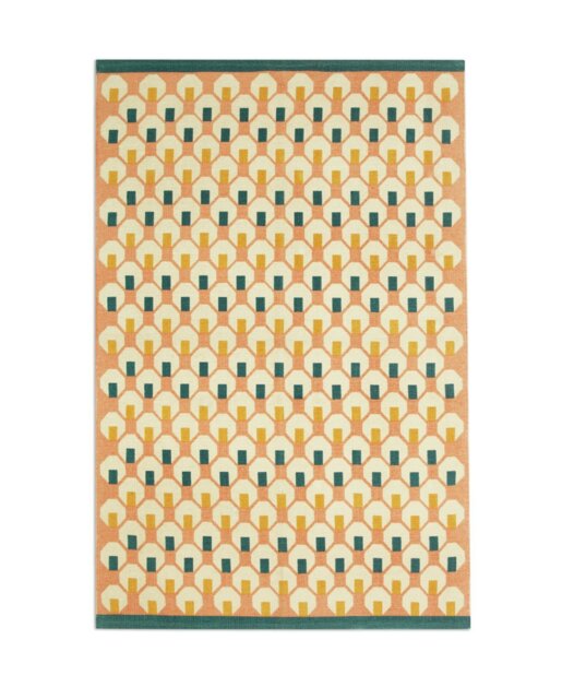 Habitat Octo Geometric Pink Cotton Rug - 120x180cm