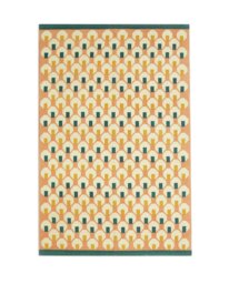 Habitat Octo Geometric Pink Cotton Flatweave Rug - 120x180cm