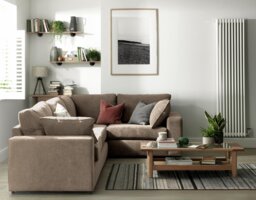Habitat Elmdon Fabric Right Hand Corner Sofa - Natural