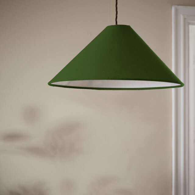 Habitat Cone Taper Green Easy Fit Lampshade - 40cm