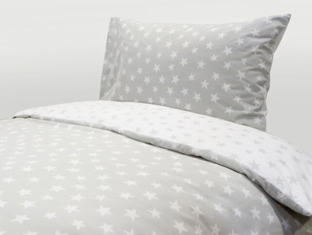 Habitat Kids Reversible Star Grey Bedding Set - Single