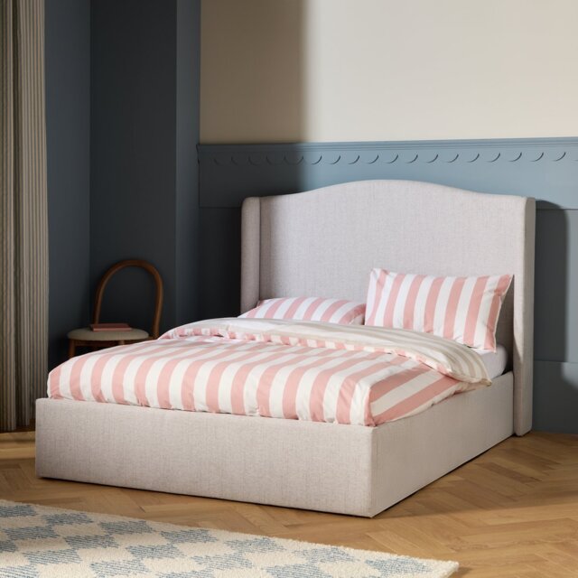 Habitat Keswick Kingsize End Lift Ottoman Bed - Cream