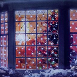 Premier Decorations White 360 Net Christmas Window Lights