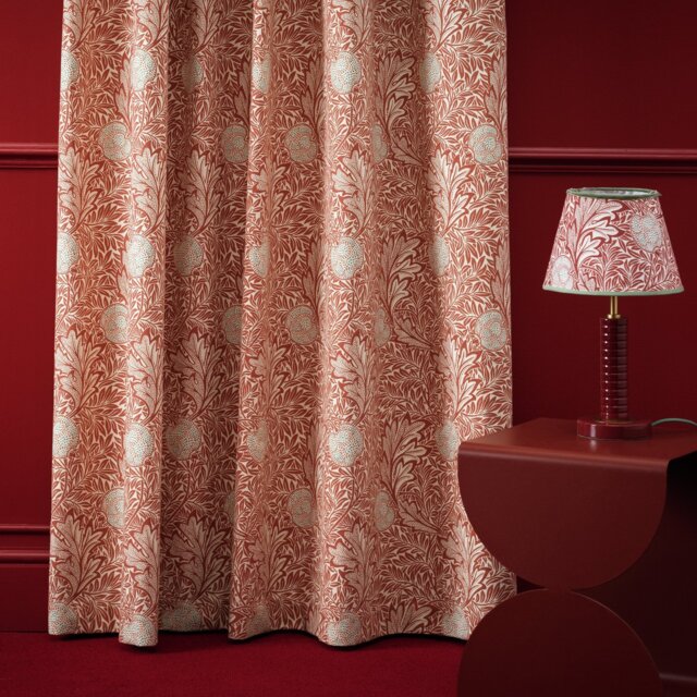 Habitat x Morris & Co. Apple Pencil Pleat Curtain - 168x229cm
