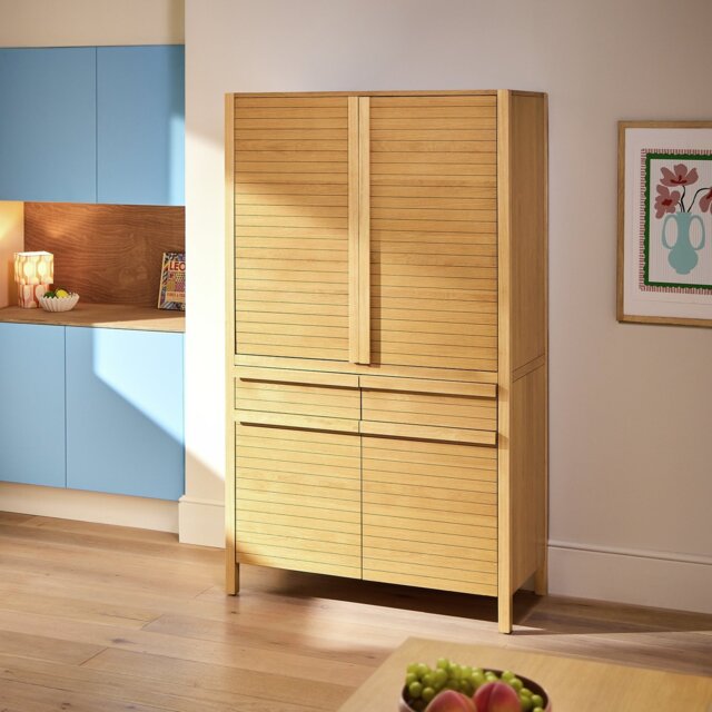 Habitat Leif 2 Door Kitchen Larder - Oak