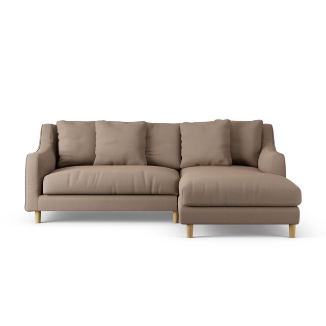 Habitat Swift Right Hand Corner Sofa - Biscuit - Ash Leg