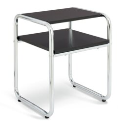 Habitat Albers Bedside Table - Black & Silver