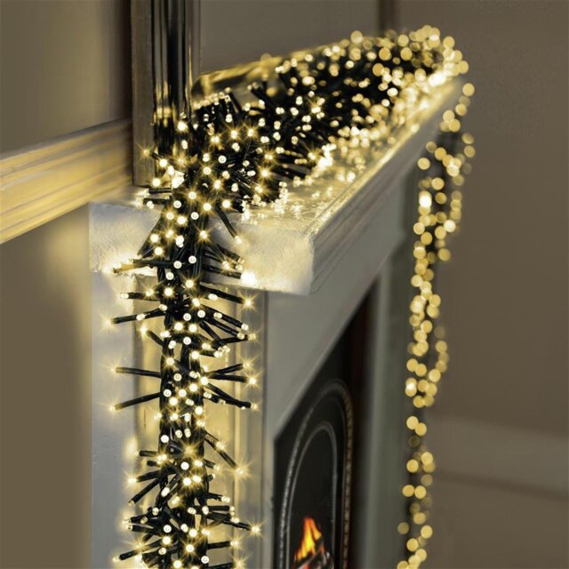 Premier Decorations 960 Warm White LED Christmas Tree Lights