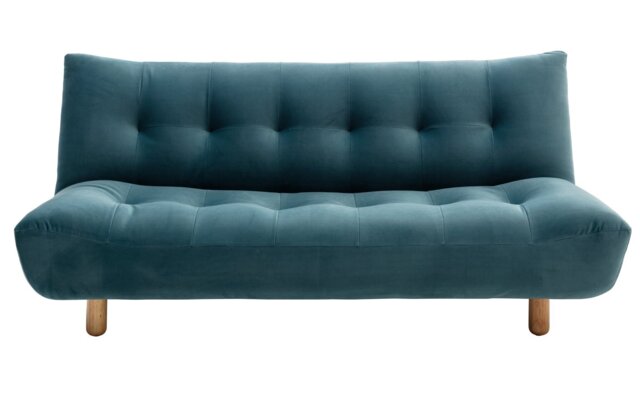 Habitat Kota 3 Seater Velvet Clic Clac Sofa Bed - Teal