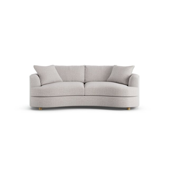 Habitat Sacha Fabric 3 Seater Sofa - Natural - Ash Leg