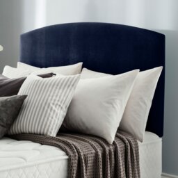 Silentnight Selene Velvet Double Headboard - Maritime