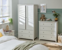 Habitat Brooklyn 3 Piece 2 Door Wardrobe Set - White