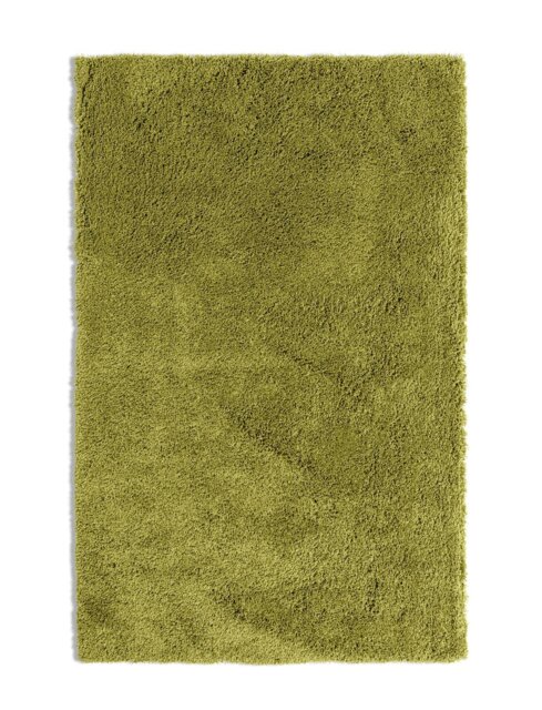 Habitat Noodle Plain Olive Shaggy Rug - 160x230cm