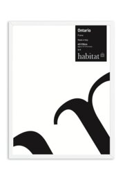 Habitat Ontario White Wooden Picture Frame - 40x50cm
