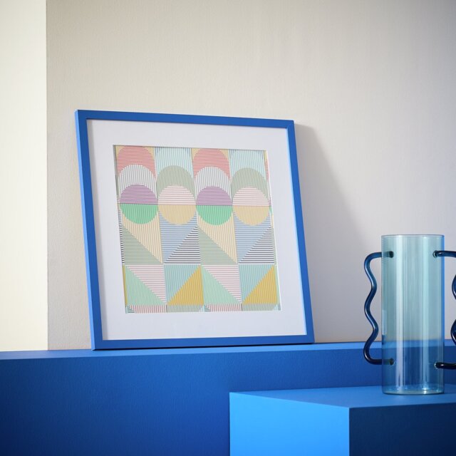 Habitat Blue Cobalt Picture Frame - 40X40cm